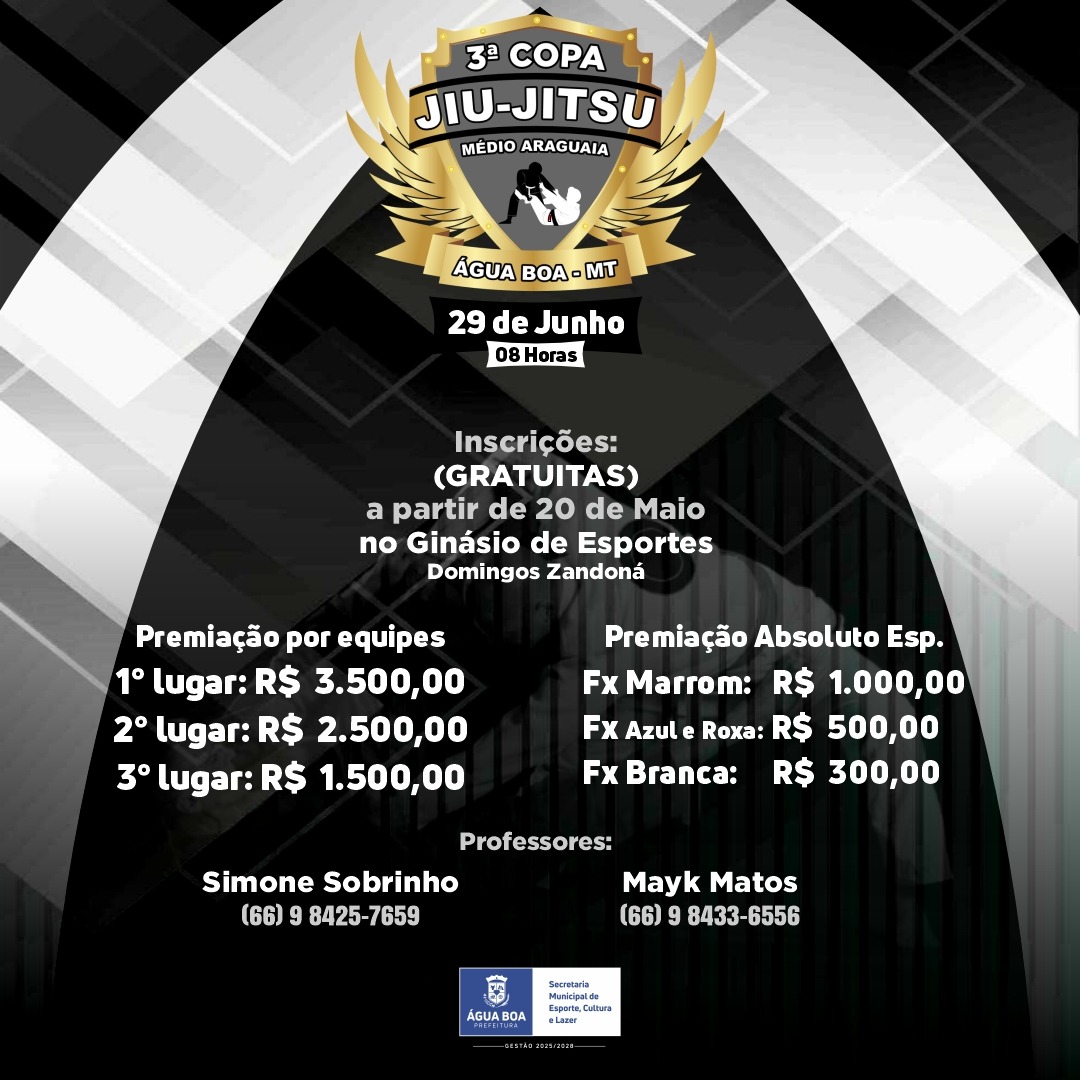 3ªCOPA JIU JITSU MÉDIO ARAGUAIA 